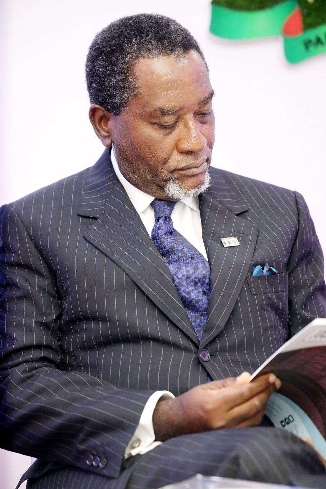 Abimbola Olashore during a formal engagement